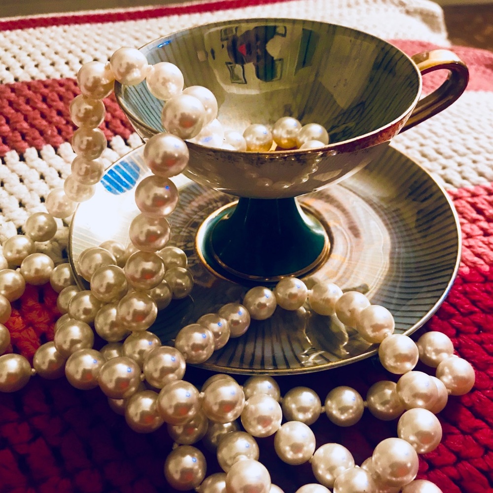 L & M Royal Halsey Fine China Teacup & Saucer